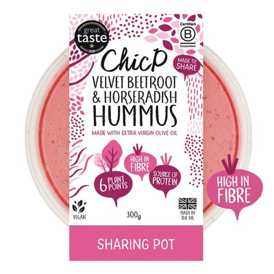 Houmous Velours Betterave & Raifort ChicP pour partager 300g