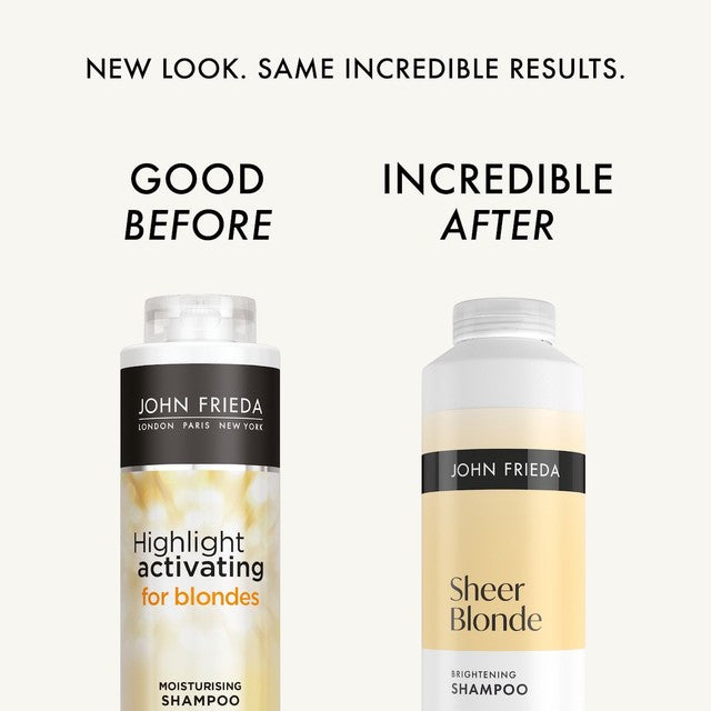 John Frieda Sheer Blonde Brightening Shampoo, UK version