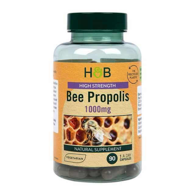 Holland & Barrett high strength bee propolis capsules 90 pack, UK version