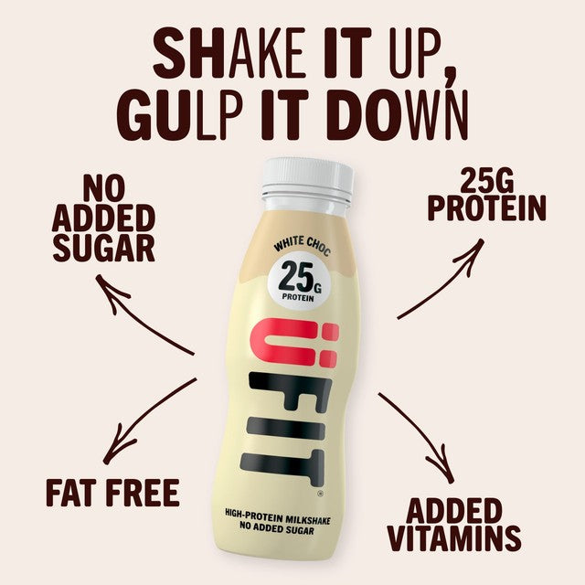 UFit white chocolate protein milkshake 330ml (British brand)
