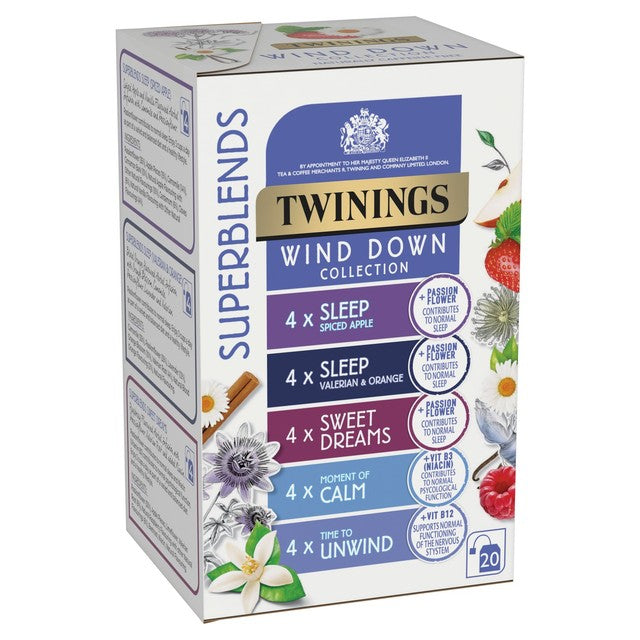 Twinings Wind Down herbal tea bags variety pack 20 tea bags (British brand)