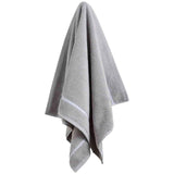 M&S Baretta Stitch Bath Sheet Grey/White, imported from the UK