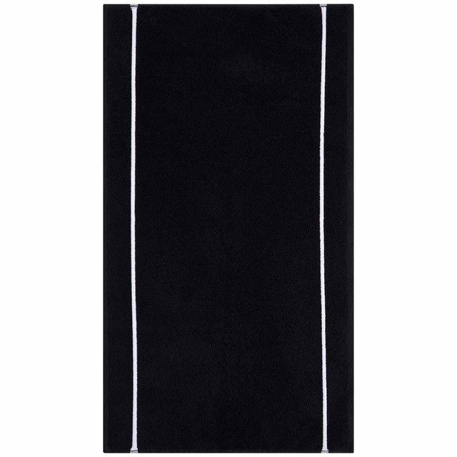 M&S Kelly Hoppen Beretta Stitch hand towel 600GSM black white (British brand)