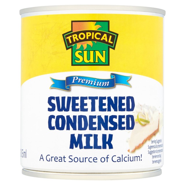 Tropical Sun sweetened condensed milk 397g (British brand)