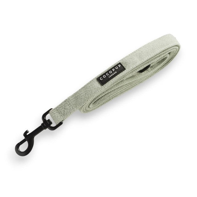 Cocopup London sage tweed dog lead - British product