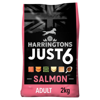 M&S Harringtons Just 6 Salmon & Sweet Potato Dry Dog Food 2kg- Buy online at McGrocer