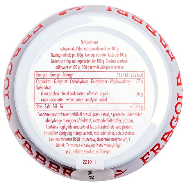 Fabbri strawberry syrup 230g - British product