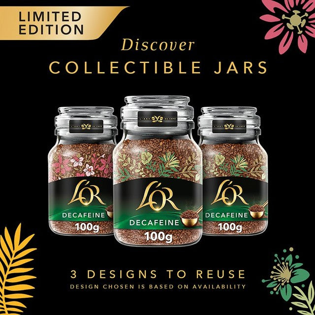 L'OR decaff instant coffee 100g, UK version