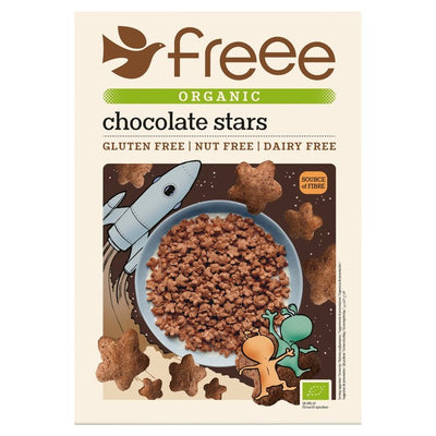 M&S Doves Farm Freee Gluten Free Organic Chocolate Stars Chocolate Cereal 300g- Buy online at McGrocer