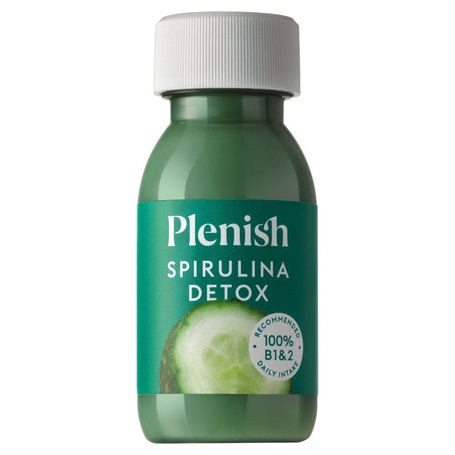 Shot détox pomme et spiruline Plenish 60 ml, importé du Royaume-Uni