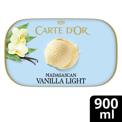 Carte D'Or Madagascan Vanilla Light Ice Cream Tub 900ml