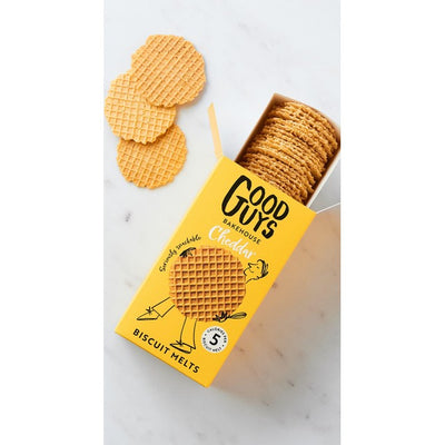 M&S Good Guys Bakehouse Biscuit Melts Cheddar Savory Kjeks 50g - Kjøp online hos McGrocer