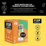 Fix8 Sicilian citrus kombucha soda multipack - British product