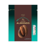 M&S 70% Dark Chocolate Almonds 100g, imported from the UK