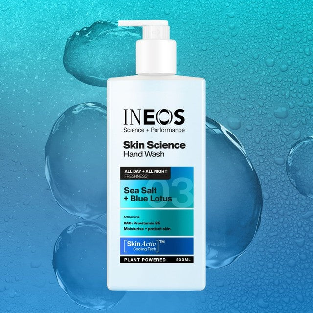 Ineos hand wash Sea Salt Blue Lotus 500ml, UK version