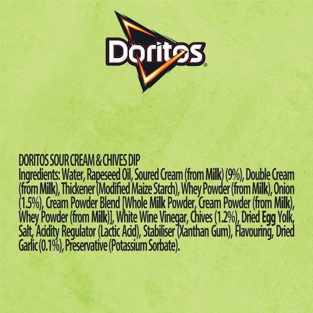 Doritos Sour Cream & Chive Dip 280g - British product