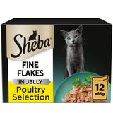 Sheba cat food pouches poultry in jelly 12 x 85g (British brand)