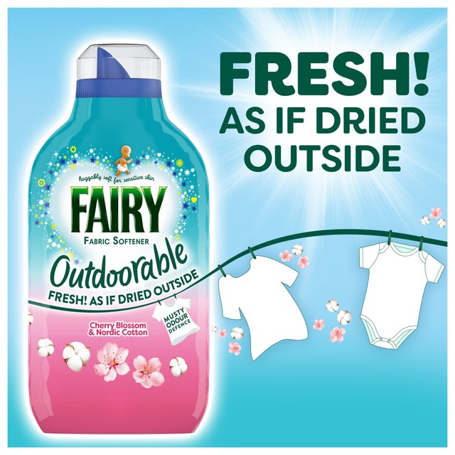 Fairy fabric conditioner Cherry Blossom and Nordic Cotton (British brand)