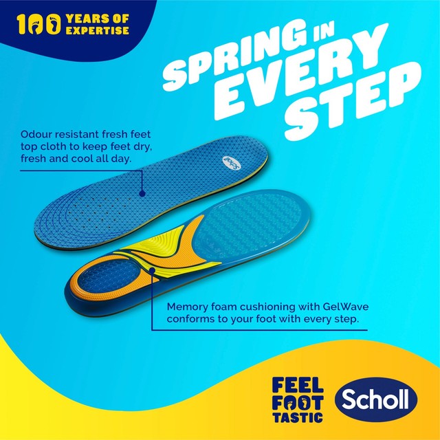 Scholl Gel Activ Casual shoe insoles large (British brand)