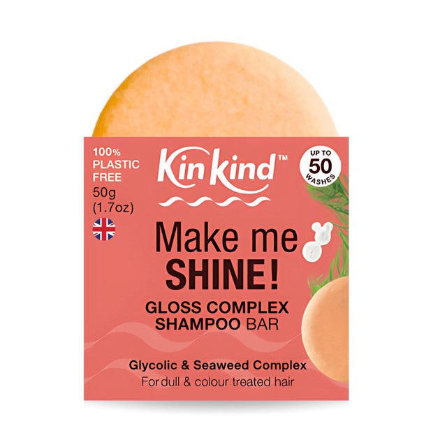 KinKind Make Me Shine Gloss shampoo bar 50g, UK version