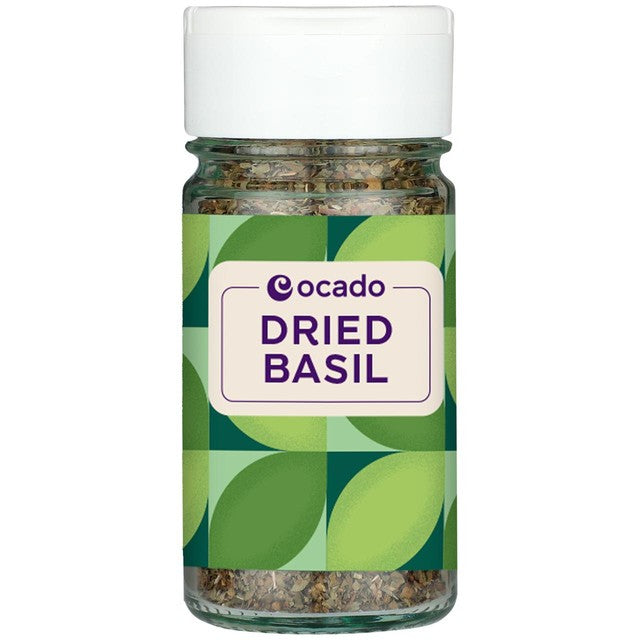 Ocado dried basil herb 15g, imported from the UK