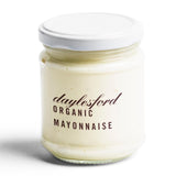 Daylesford organic mayonnaise in a 175g glass jar - British product