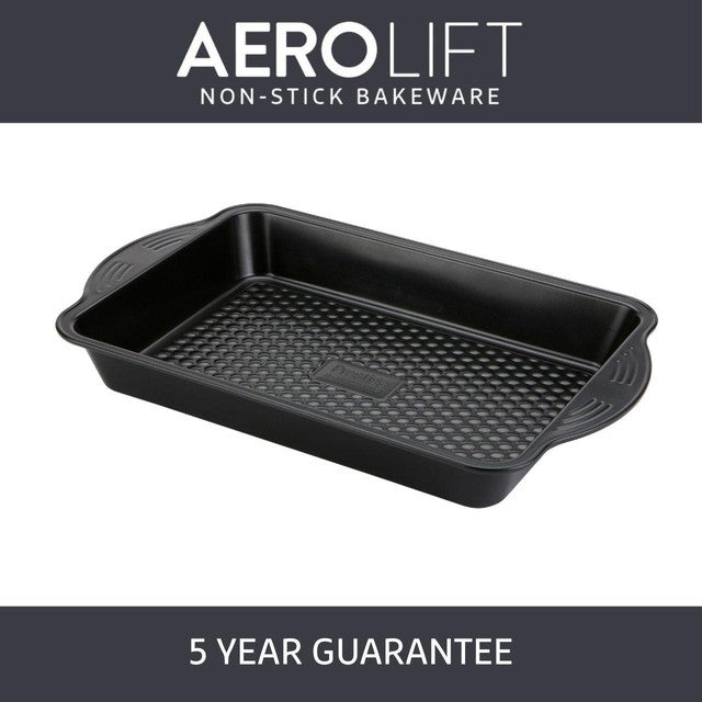 Prestige Aerolift Carbon Steel Medium Deep Baking Tray 41 x 25cm, imported from the UK