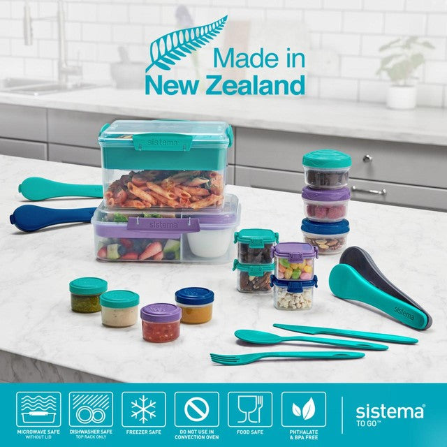 Sistema To Go cutlery travel set with storage case (British brand)