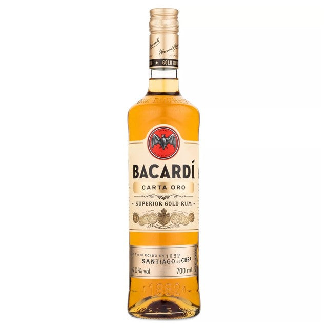 Bacardi Carta Oro Gold Rum 70cl - British product