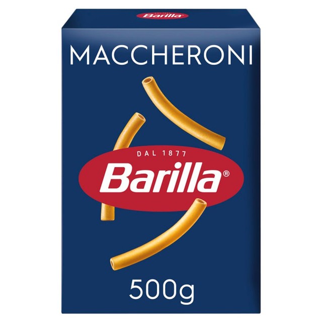 Barilla macaroni pasta 500g - British product