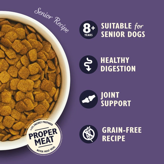 Lily's Kitchen Turkey & Trout Senior Recipe dry dog food 1kg, UK version
