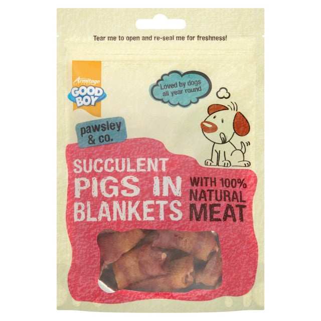 Good Boy Pigs in Blankets dog treats - British product