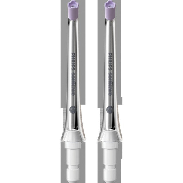 Philips power flosser replacement nozzles quad stream 2 pack, imported from the UK