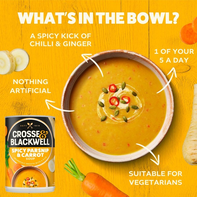 Crosse & Blackwell spicy parsnip and carrot soup 400g - British product