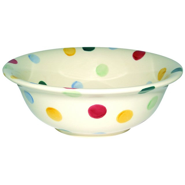 Emma Bridgewater polka dot cereal bowl, 16.5cm diameter - British product