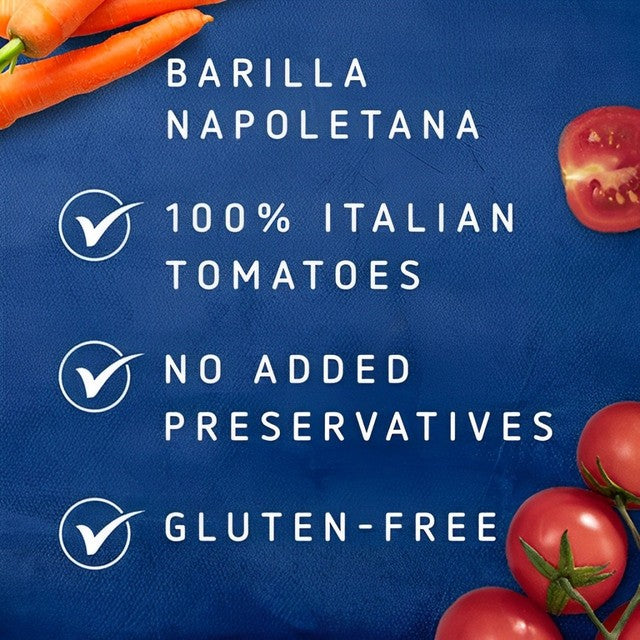 Barilla Napoletana pasta sauce 100% Italian tomatoes 400g - British product
