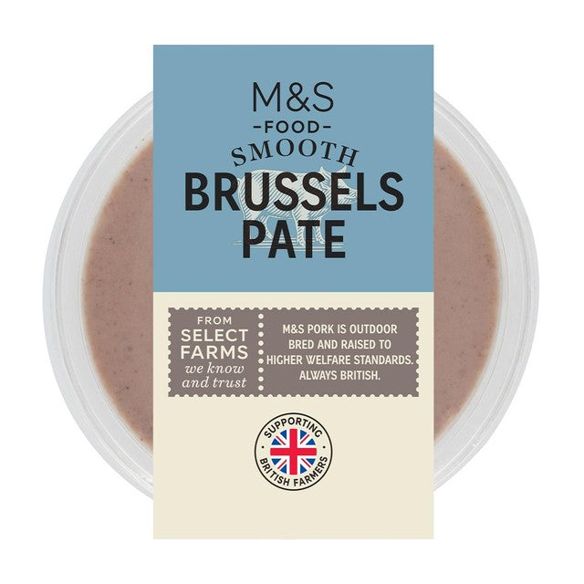 M&S Smooth Brussels pâté 170g, imported from the UK