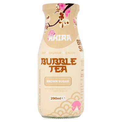 M&S Akira Brown Sugar Bubble Tea Milk-Based Tea Drink 290ml- Buy online at McGrocer