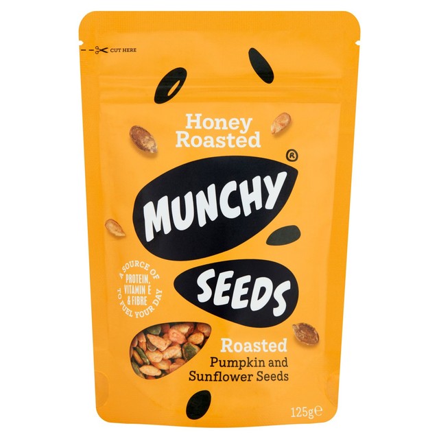 Munchy Seeds honey roasted seed mix 125g, imported from the UK