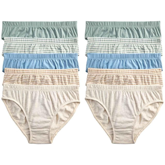 M&S Boys Stripes and Solids Briefs 8-9 Years, imported from the UK