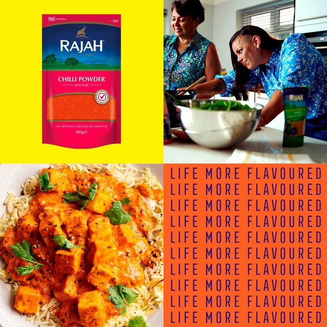 Rajah ground chilli powder 100g, imported from the UK