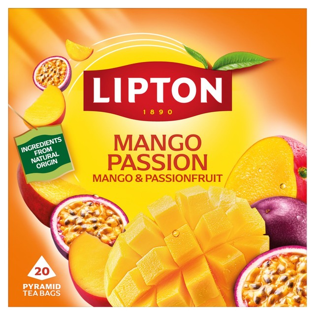 Lipton mango passion fruit tea bags, UK version