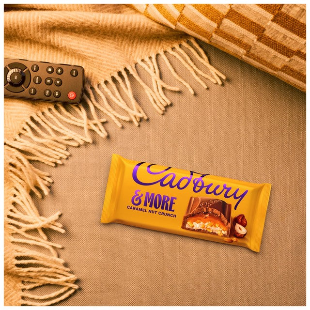 Cadbury milk chocolate bar caramel nut crunch 200g - British product