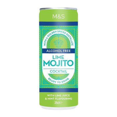 M&S M&S Low Alcohol Lime Mojito Cocktail 250ml- Buy online at McGrocer