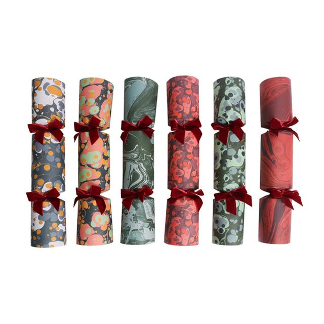 Sainsburys Home Premium Christmas Crackers Mixed Marbles 6pk