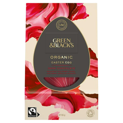 Œuf de Pâques moyen en chocolat noir bio Green Blacks, 165 g