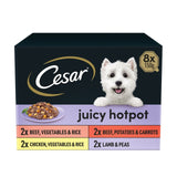 Cesar Juicy Hotpot dog food trays mixed gravy 8x150g - British product