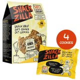 Snackzilla golden syrup oat cookies 4x30g (British brand)