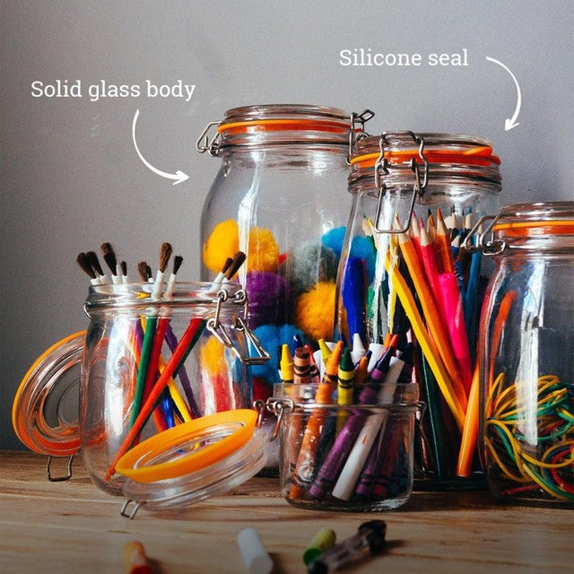 Tala 750ml airtight lever arm storage jar (British brand)