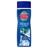 Imperial Leather Blue Cypress and Eucalyptus shower gel, imported from the UK